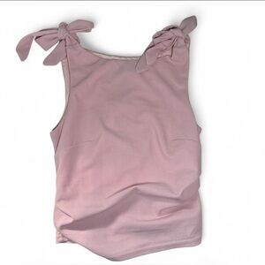 Cider Dusty Pink Tie-Shoulder Tank